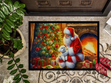 Load image into Gallery viewer, Maltese and Santa Claus Doormat