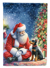 Load image into Gallery viewer, Manchester Terrier and Santa Claus House Flag