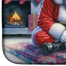 Load image into Gallery viewer, Manchester Terrier and Santa Claus Dish Drying Mat