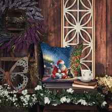 Load image into Gallery viewer, Manchester Terrier and Santa Claus Throw Pillow