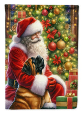 Load image into Gallery viewer, Mastiff with Santa Garden Flag – Christmas Dog Yard Decor