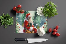 Load image into Gallery viewer, Mastiff and Santa Claus Glass Cutting Boards – Durable, Decorative Kitchen Art