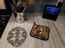 Load image into Gallery viewer, Mastiff and Santa Claus Pot Holders - Set of 2 Decorative Kitchen Helpers | Made in the USA