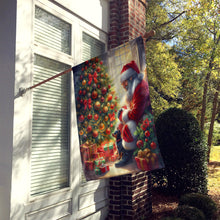 Load image into Gallery viewer, Miniature Pinscher and Santa Claus House Flag