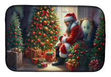 Load image into Gallery viewer, Miniature Pinscher and Santa Claus Dish Drying Mat