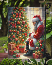 Load image into Gallery viewer, Miniature Pinscher with Santa Garden Flag – Christmas Dog Yard Decor