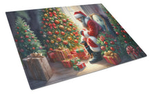Load image into Gallery viewer, Miniature Pinscher and Santa Claus Glass Cutting Boards – Durable, Decorative Kitchen Art