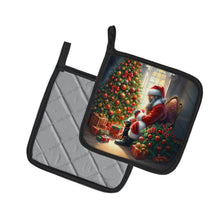 Load image into Gallery viewer, Miniature Pinscher and Santa Claus Pot Holders - Set of 2 Decorative Kitchen Helpers | Made in the USA