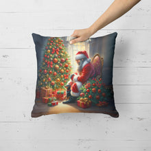 Load image into Gallery viewer, Miniature Pinscher and Santa Claus Throw Pillow