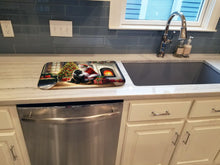 Load image into Gallery viewer, Newfoundland and Santa Claus Dish Drying Mat