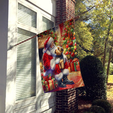 Load image into Gallery viewer, Norfolk Terrier and Santa Claus House Flag