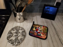 Load image into Gallery viewer, Norfolk Terrier and Santa Claus Pot Holders - Set of 2 Decorative Kitchen Helpers | Made in the USA
