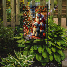 Load image into Gallery viewer, Old English Sheepdog with Santa Garden Flag – Christmas Dog Yard Decor