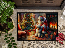Load image into Gallery viewer, Old English Sheepdog and Santa Claus Doormat-24x36 Indoor / Outdoor Rug | Made in USA