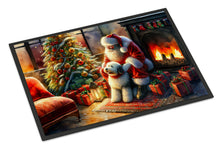 Load image into Gallery viewer, Old English Sheepdog and Santa Claus Doormat-24x36 Indoor / Outdoor Rug | Made in USA