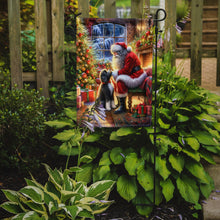 Load image into Gallery viewer, Portuguese Water Dog with Santa Garden Flag – Christmas Dog Yard Decor