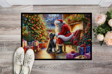Load image into Gallery viewer, Portuguese Water Dog and Santa Claus Doormat-24x36 Indoor / Outdoor Rug | Made in USA