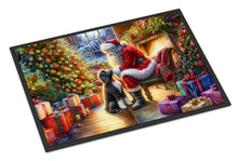 Load image into Gallery viewer, Portuguese Water Dog and Santa Claus Doormat