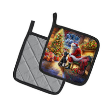 Load image into Gallery viewer, Portuguese Water Dog and Santa Claus Pot Holders - Set of 2 Decorative Kitchen Helpers | Made in the USA