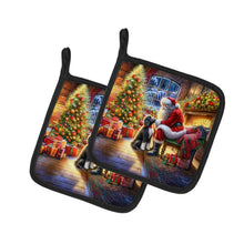Load image into Gallery viewer, Portuguese Water Dog and Santa Claus Pot Holders - Set of 2 Decorative Kitchen Helpers | Made in the USA