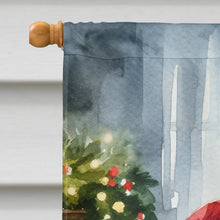 Load image into Gallery viewer, Black Pug and Santa Claus House Flag