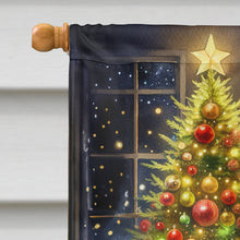 Load image into Gallery viewer, Fawn Pug and Santa Claus House Flag