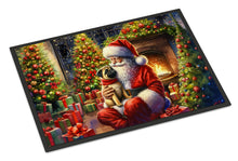 Load image into Gallery viewer, Fawn Pug and Santa Claus Doormat-24x36 Indoor / Outdoor Rug | Made in USA