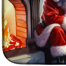 Load image into Gallery viewer, Rottweiler and Santa Claus Dish Drying Mat