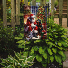 Load image into Gallery viewer, Rottweiler with Santa Garden Flag – Christmas Dog Yard Decor