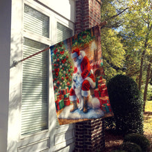 Load image into Gallery viewer, Samoyed and Santa Claus House Flag