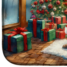 Load image into Gallery viewer, Samoyed and Santa Claus Dish Drying Mat