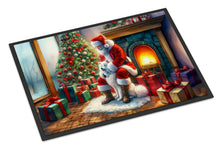 Load image into Gallery viewer, Samoyed and Santa Claus Doormat