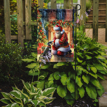Load image into Gallery viewer, Schnauzer with Santa Garden Flag – Christmas Dog Yard Decor