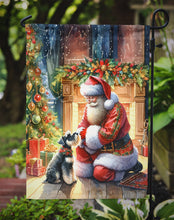 Load image into Gallery viewer, Schnauzer with Santa Garden Flag – Christmas Dog Yard Decor