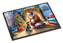 Load image into Gallery viewer, Schnauzer and Santa Claus Doormat-24x36 Indoor / Outdoor Rug | Made in USA
