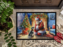 Load image into Gallery viewer, Schnauzer and Santa Claus Doormat - 18X27 Indoor / Outdoor Rug | Made in USA