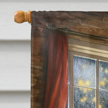 Load image into Gallery viewer, Schnauzer and Santa Claus House Flag