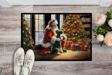 Load image into Gallery viewer, Schnauzer and Santa Claus Doormat - 18X27 Indoor / Outdoor Rug | Made in USA