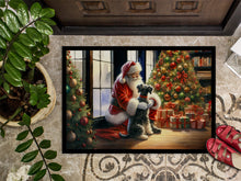 Load image into Gallery viewer, Schnauzer and Santa Claus Doormat - 18X27 Indoor / Outdoor Rug | Made in USA