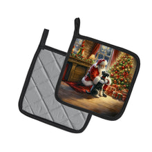 Load image into Gallery viewer, Schnauzer and Santa Claus Pot Holders - Set of 2 Decorative Kitchen Helpers | Made in the USA