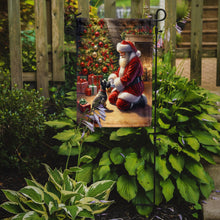 Load image into Gallery viewer, Scottish Terrier with Santa Garden Flag – Christmas Dog Yard Decor