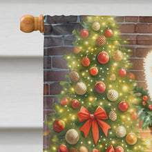 Load image into Gallery viewer, Sheltie and Santa Claus House Flag