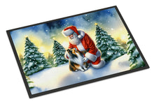 Load image into Gallery viewer, Sheltie and Santa Claus Doormat
