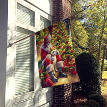 Load image into Gallery viewer, Shiba Inu and Santa Claus House Flag