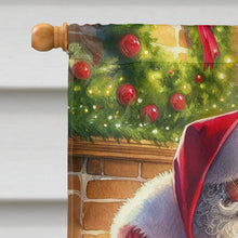 Load image into Gallery viewer, Shiba Inu and Santa Claus House Flag