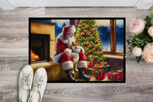 Load image into Gallery viewer, Shiba Inu and Santa Claus Doormat-24x36 Indoor / Outdoor Rug | Made in USA