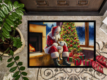 Load image into Gallery viewer, Shiba Inu and Santa Claus Doormat-24x36 Indoor / Outdoor Rug | Made in USA
