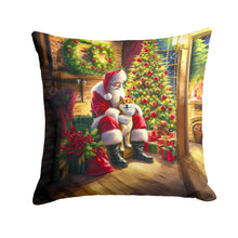 Load image into Gallery viewer, Shiba Inu and Santa Claus Throw Pillow
