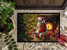 Load image into Gallery viewer, Shih Tzu and Santa Claus Doormat-24x36 Indoor / Outdoor Rug | Made in USA