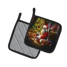 Load image into Gallery viewer, Shih Tzu and Santa Claus Pot Holders - Set of 2 Decorative Kitchen Helpers | Made in the USA